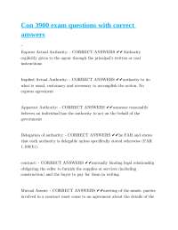 Con 3900 exam questions with correct answers