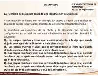 Cálculo de bajadas de cargas muertas y vivas en una construcción de dos pisos