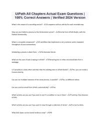 UiPath Exam Questions and Answers: Comprehensive Guide for 2024