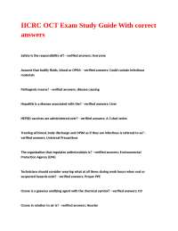IICRC OCT Exam Study Guide: Key Concepts and Answers