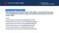 Optimización de Redes y Comunicaciones para la Sostenibilidad Climática