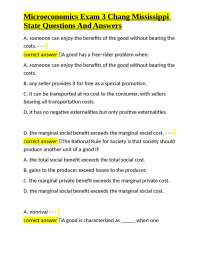 Microeconomics Exam 3 Chang Mississippi State Questions And Answers