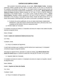 compra e venda de um