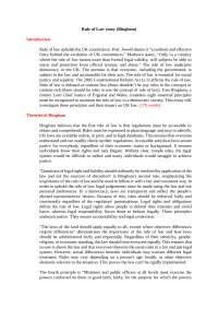 Rule of Law in the UK: An Analysis of Bingham's Principles