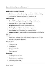 Economics help notes for students