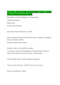 ACTUAL 2025 SCNM Q8 BOTMED FINAL EXAM With Verified Solution 2025