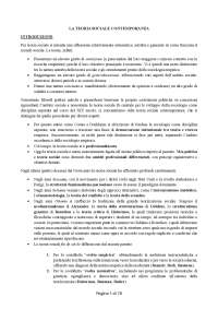Teoria sociale e politica contemporanea prof. marchisio
