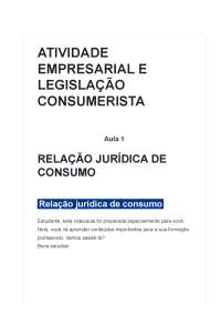 atividade empresarial e legislação