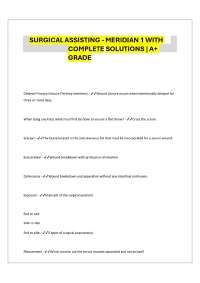SURGICALASSISTING - MERIDIAN 1 WITH COMPLETE SOLUTIONS | A+ GRADE