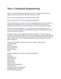 Chemical Engineering: History, Applications, and Key Concepts