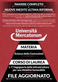 Scienza delle Costruzioni | MEGA PANIERE + NUOVE INEDITE ULTIMA RIFORMA | L-7/L7 | 2025