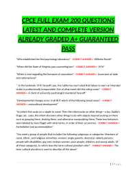 CPCE Full Exam: 200 Questions and Answers for Counseling Professionals