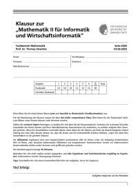SoSe 2020 Mathematik II