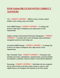 Global Human Resource Management (IHRM) Glossary: Key Terms and Definitions