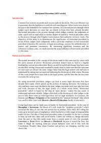 Horizontal Precedent in Common Law Systems: A Comprehensive Analysis
