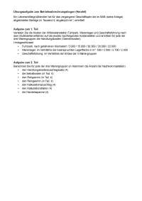 BAB-Handel - Aufwendungen und Erträge