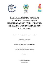 MANEJO DE RESIDUOS SOLIDOS