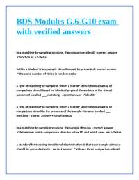 Matching-to-Sample Procedure: Exercises and Questions for Learning and Teaching