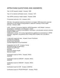 APRN Exam Questions and Answers: A Comprehensive Guide to APRN Practice and Regulations
