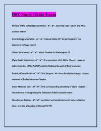 DST Study Guide Exam Questions With High Expert Correct Answers