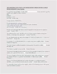 2025 ODS PRACTICE TEST CANCER REGISTRY OPERATIONS CLOSED BOOK DOMAIN 2 Latest Update.