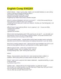 English Comp ENG201 study guide