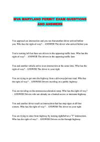 MVA MARYLAND PERMIT EXAM QUESTIONS AND ANSWERS