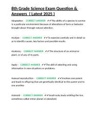 A question of science 8冊 💯8th class General Science Self Assessment 1 model paper