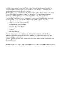 Esempi domande alfabetizzazione digitale CIAD