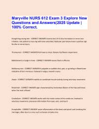 NURS 612 Exam 3: Neurological and Abdominal Assessments