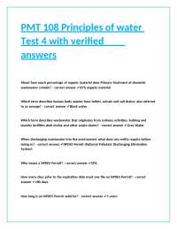Wastewater Treatment Principles: A Comprehensive Q&A Guide