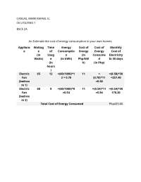 Estimating Power Demand of House