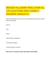Pressure Injury Management: Questions and Answers for Nursing Students
