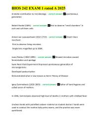 BIOS 242 Exam 1 Review: Microbiology Fundamentals and Techniques