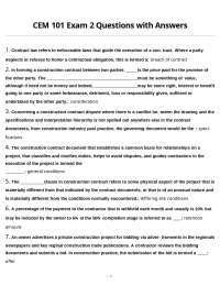 CEM 101 Exam 2 Questions with Answers