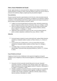 flora y fauna prehistórica de Ancash