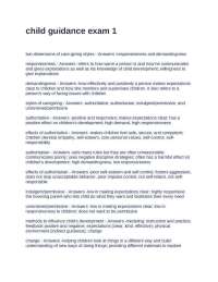 Child Guidance and Development: Theories, Styles, and Processes