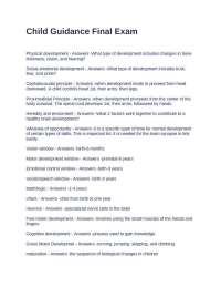 Child Guidance: Key Concepts and Developmental Milestones