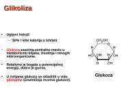 Glikoliza - medicinska biohemija, biohemija, medicina, slajdovi, ppt, prezentacija