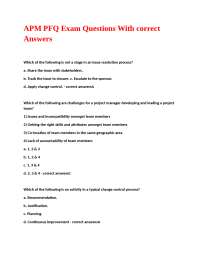 APM PFQ Exam Questions and Answers: A Comprehensive Guide to Project Management