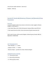 ELABORATO E2 TECNICA DELLE COSTRUZIONI