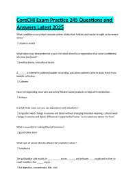 CoreCHI Exam Practice: Comprehensive Q&A for Medical Terminology and Anatomy