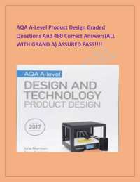 AQA A-Level Product Design Glossary and Answers