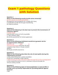 Pathology Exam Questions and Answers