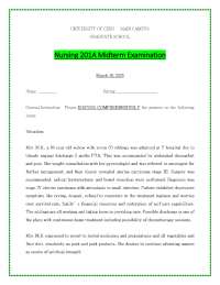 Applying Leininger's and Watson's Theories to a Stage IV Uterine Carcinoma Case Study