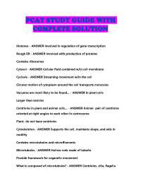 PCAT Biology Study Guide: Comprehensive Q&A on Cell Biology, Metabolism, and Genetics