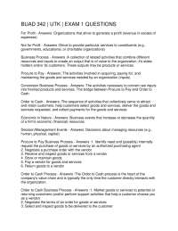 BUAD 342 Exam 1: Business Processes, Data, and ERP