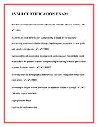 LVMH CERTIFICATION The Complete Exam Guide – Questions & Model Answers