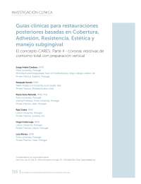 Restauración postoperatorias