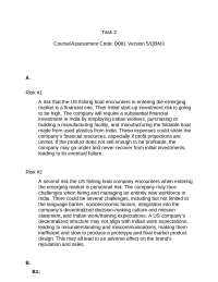 Task 2  Course/Assessment Code: D081 Version 5/QBM3  A.  R
